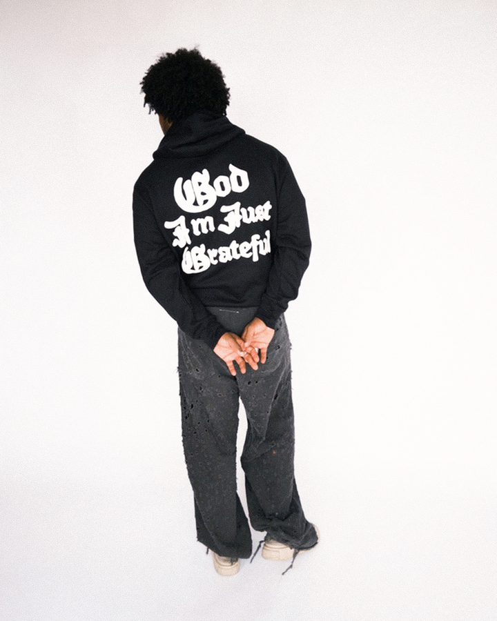 Grateful Zip Tour Hoodie - Black